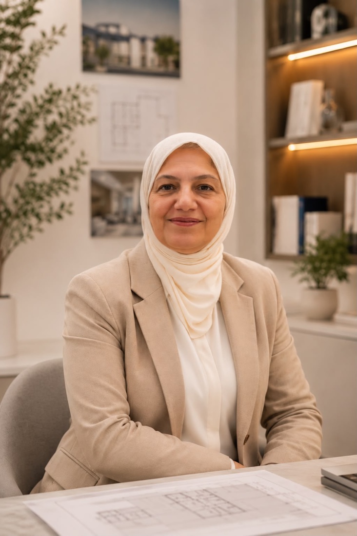 Portrait of Azza, founder of Harmony Engineering Consultancy